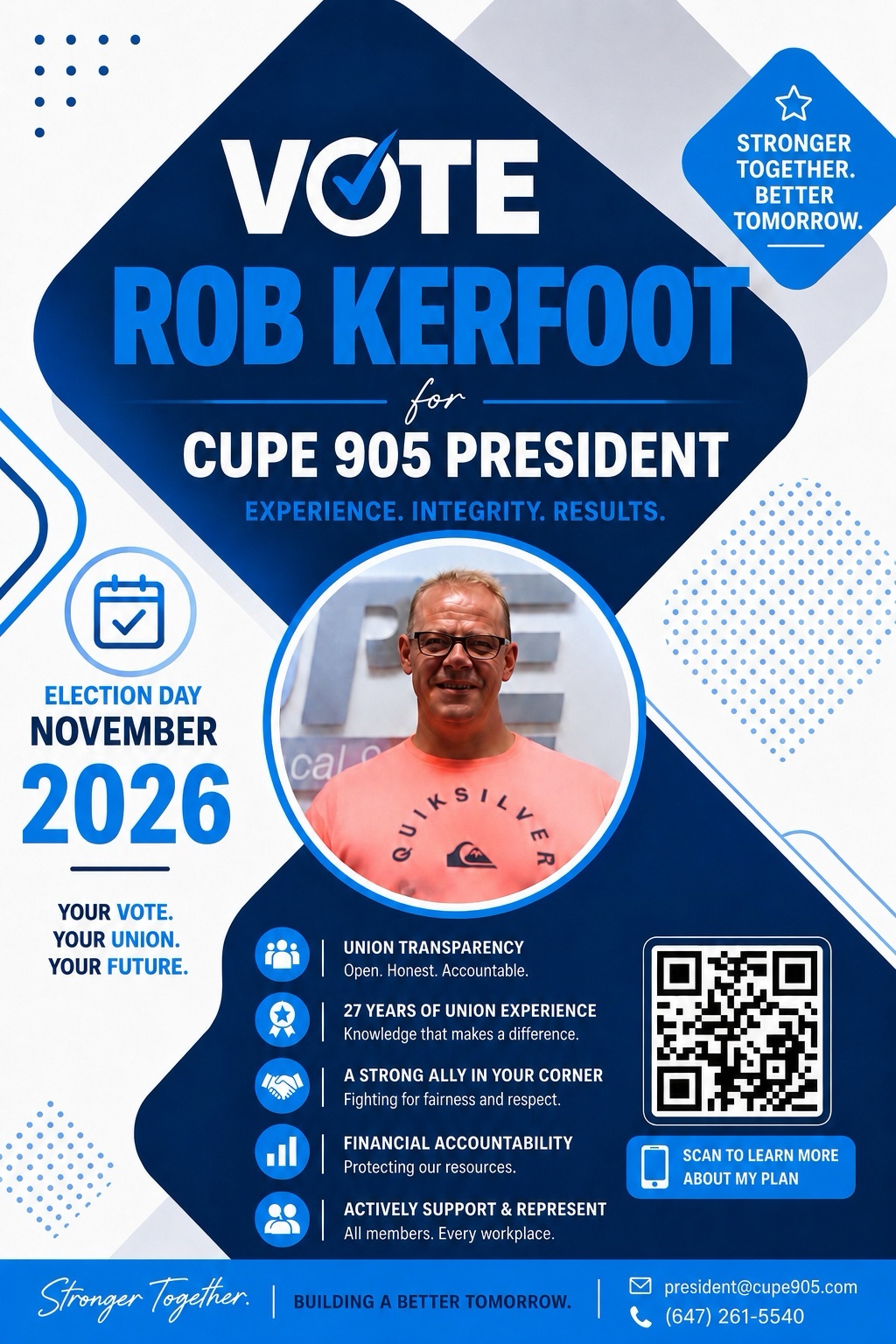Rob Kerfoot campaign flyer